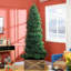 Sapin de Noël artificiel mince de 8 pi de hauteur, non éclairé, avec branches réalistes et 1168 pointes-1842577648