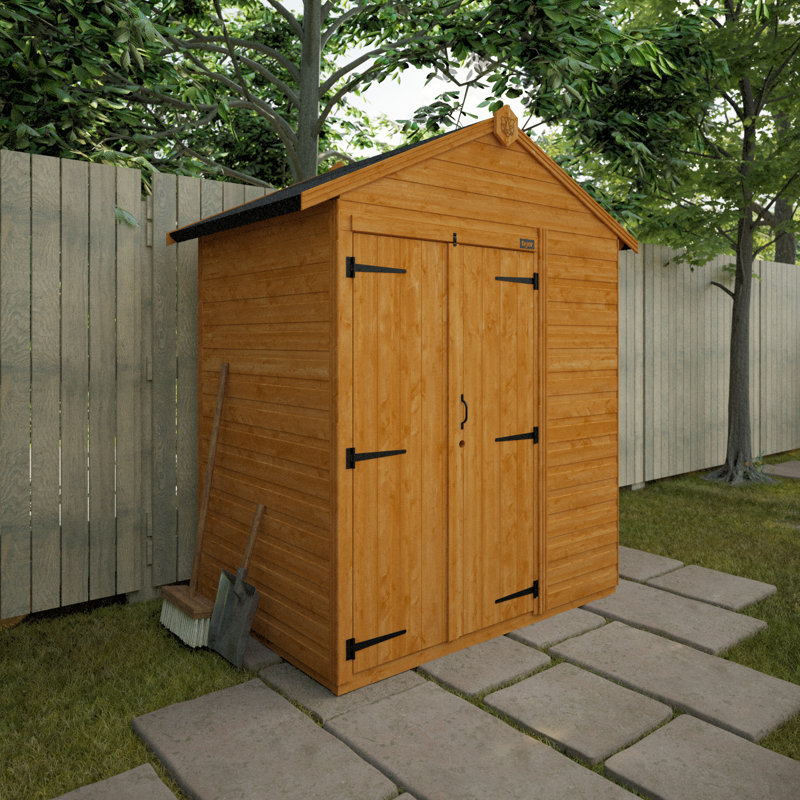 TigerFlex® Modular Buildings Solid Wood Tool/Bike Shed, 208cm H x 175cm W x 123cm D