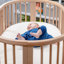 Matelas de lit de bébé ovale respirant biologique (pour lit Stokke Sleepi V3)-1843245718