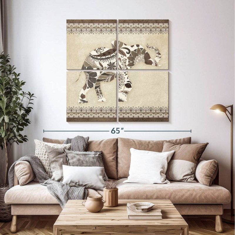 Brampt Neutral Boho Elephant