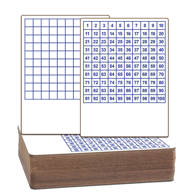 Tableau blanc mural à l’effacement à deux côtés à plusieurs centaines grid