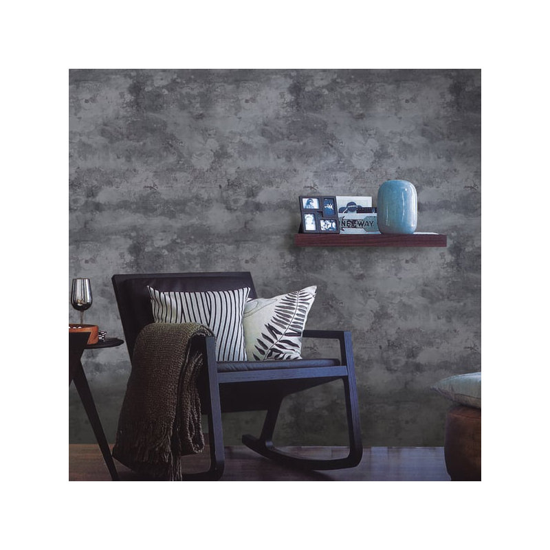 Elegance 10m x 53cm Satin Wallpaper Roll, Blue