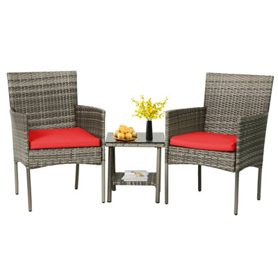 - Person Patio Conversation Set with Cushions
