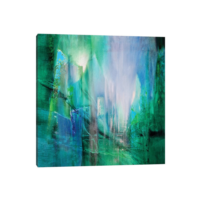 Transparency by Leon Devenice - Painting on Canvas, Wrapped Canvas, 30.48 cm H x 30.48 cm W