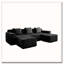 Canapé modulaire à 3 places en forme de U sans os, canapé modulaire Cloud avec assise profonde, canapé modulaire moderne à 3 places avec coussins décoratifs et 2 repose-pieds mobiles-698830538-698830541-698830544