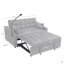 Coussin de futon en velours avec lit escamotable odern, causeuse avec dossier inclinable réglable, coussins décoratifs, poches, meubles de salon, canapé-lit convertible 3 en 1