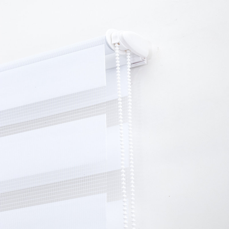 Dual Layer Day & Night Zebra Roller Blinds – Premium Light Filtering & Privacy Window Shades, Modern Sheer & Solid Fabric Blinds for Living Room, Bedroom & Office