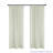Pinch Pleat Semi-Sheer Single Curtain Panel with Rings and Clips Included-802094676-802094671