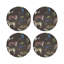 Exotix Natural Vegan Leather Round Coasters-1735107241