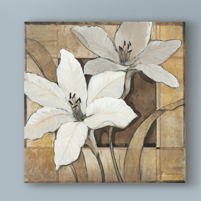 « non orneed lilies ii », reproduction de peinture à l’acrylique sur toile tendue