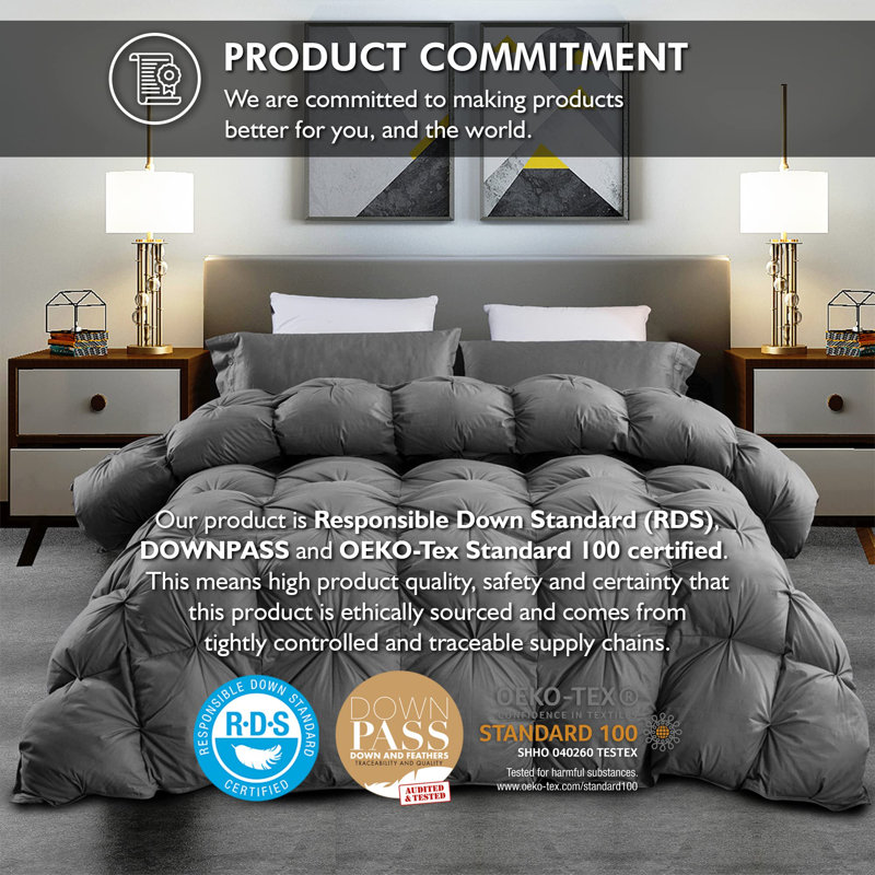 Polyester Comforter, Gray