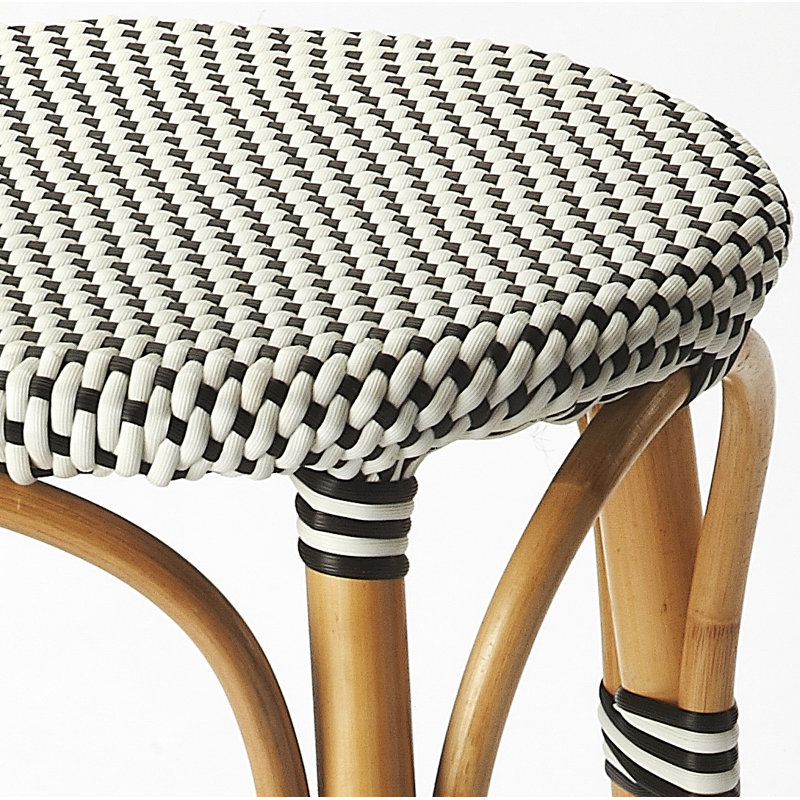 Tabouret de bar et de comptoir en rotin tissé à la main Alastair, Tabouret de bar (siège d'une hauteur de 30 po)