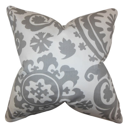 Wella Floral Feather Reversible Throw Pillow