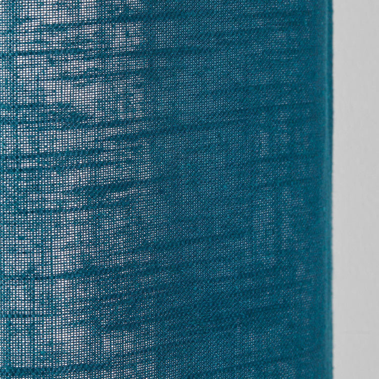 Bellavista Semi Sheer Curtain Single Panel, Width 138 x Drop 350cm, Deep Turquoise