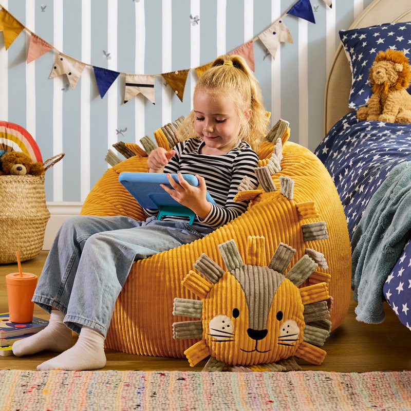 Kids Animal Friends Bean Bag Set, Lion