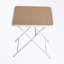 Table pliante carrée avec pieds en métal