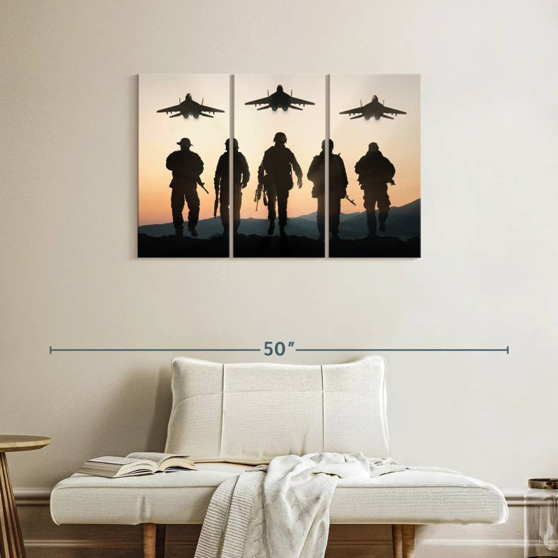 Air Force Silhouettes, 24" H x 38" W
