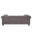 Canapé Chesterfield spacieux en velours 3 places pour le salon