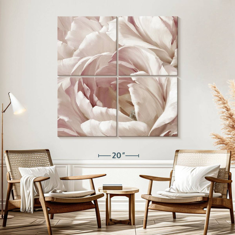 Harnek intime rosé II, H 57 po x l 57 po