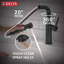 Robinet de cuisine noir mat Daneri avec douchette extractible, robinet d'évier de cuisine monotrou moderne, poignée simple, noir mat-100255279