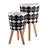 S/2 10/12" Diamond Planter W/ Wood Legs