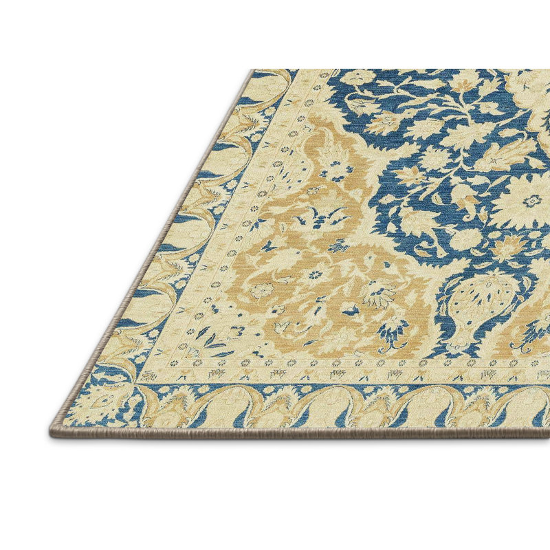 Tapis décoratif multicolore à motif abstrait, Rectangle 5 pi x 7 pi