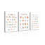 3Pcs Kids Playroom Wall Art Decor Toddler Room Decor ABC Nursery Artwall Shapes Canvas Wall Art 123 Poster Print Decoration for Classroom Toddler Kids Nursery Bedroom-777118777