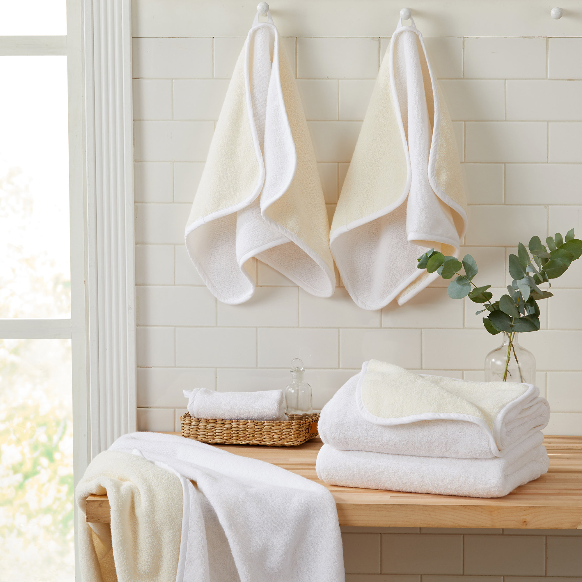 Customized Size Bath Towel Towel Set 100% Cotton White Hand Bath