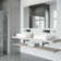 Petunia 23" L x 16" W x 5" H Rectangular White Matte Stone™ Vessel Bathroom Sink with 3" H Faucet