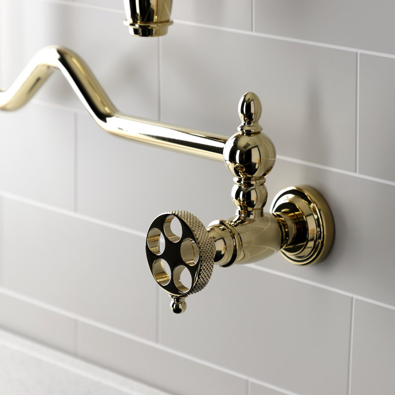 Robinet de cuisine Kingston Brass Webb, Laiton poli