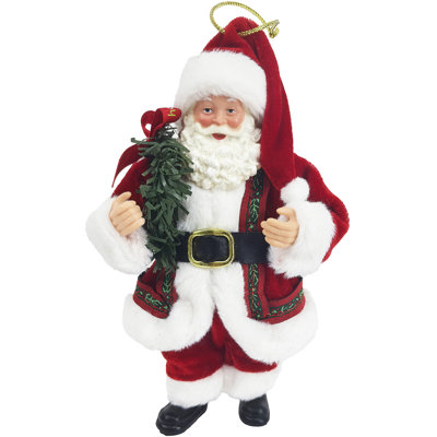 Ornement de père Noël traditionnel 7 po