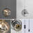 14.11ft Adjustable Cord Plug-in Globe Pendant Light - Dimmable Chrome Blown Chandelier With Mirror & Lava Effects, Island Lighting For Bedroom, Stylish Home Decor