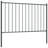 Chourasiya Fence Panel with Posts Powder-coated Steel-1058179006