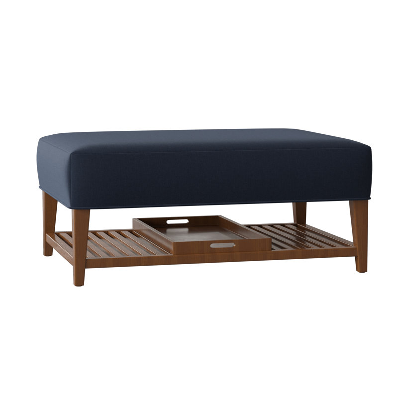 Carly Ottoman, Pecan, Peyton Navy Performance Twill
