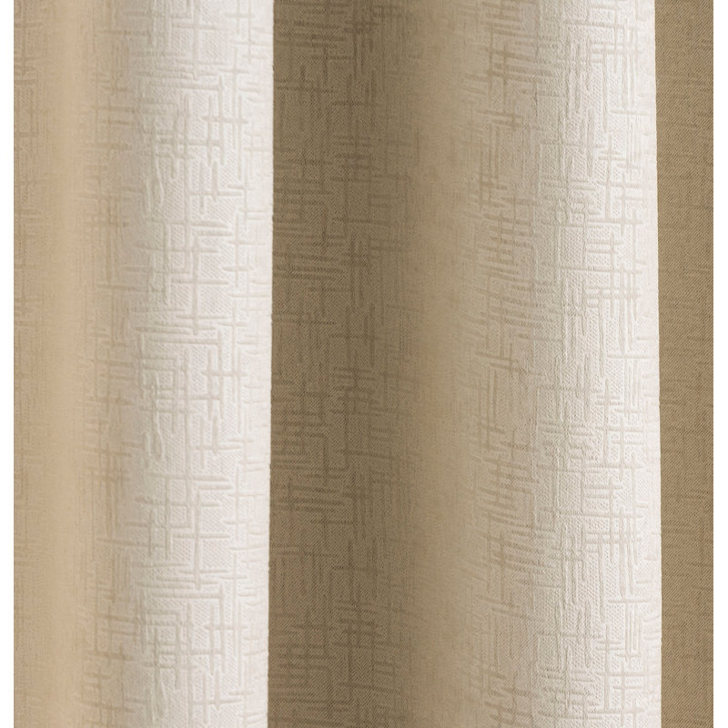 Biller Eyelet Thermal Light Reducing Curtain, 117cm Width x 229cm Drop, Cream