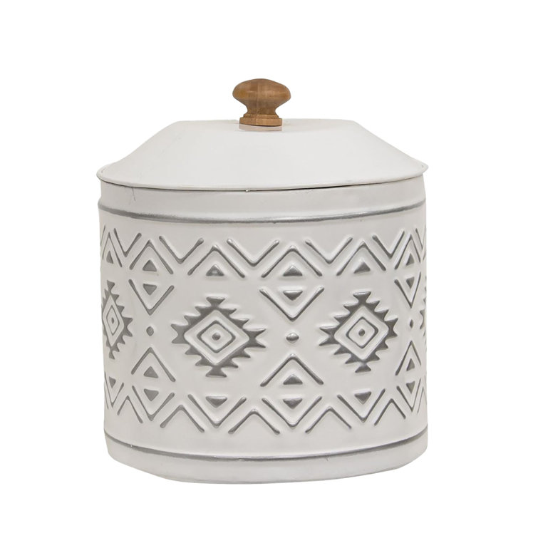 Black and White Canister Set Kitchen Cookie Jar, Decorative