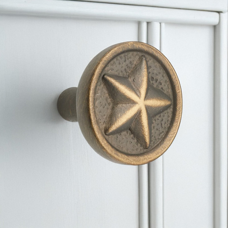 CK Series 1 1/4" Diameter Mushroom Knob, Antique English