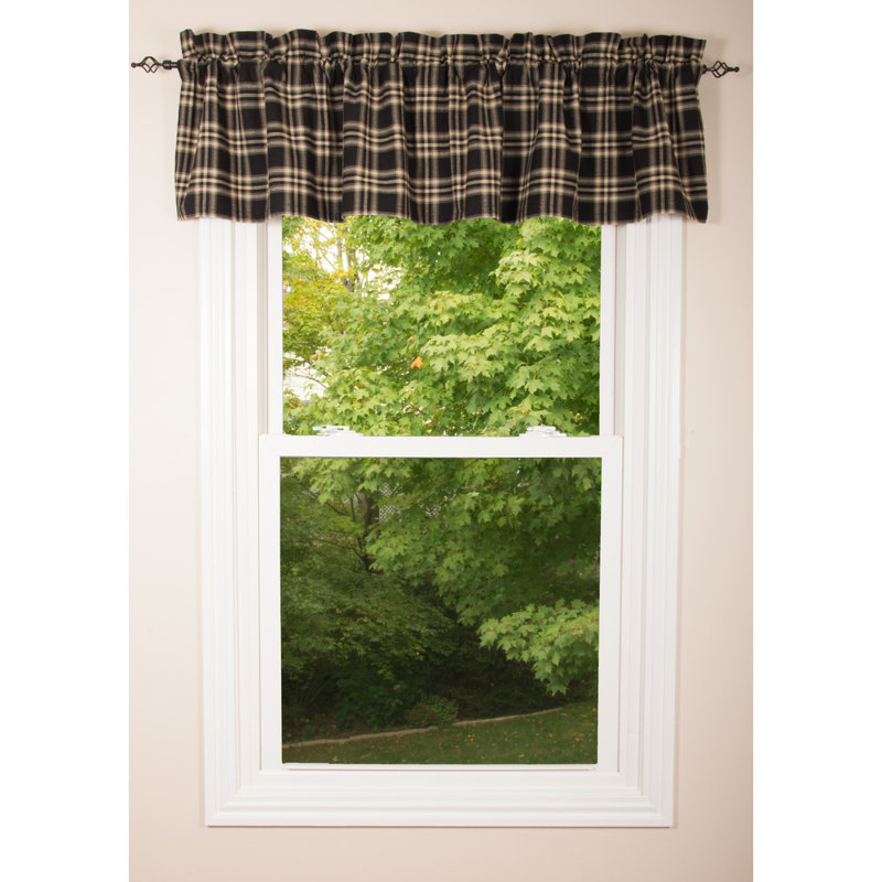 Kaeisha Cotton Checkered Window Valance