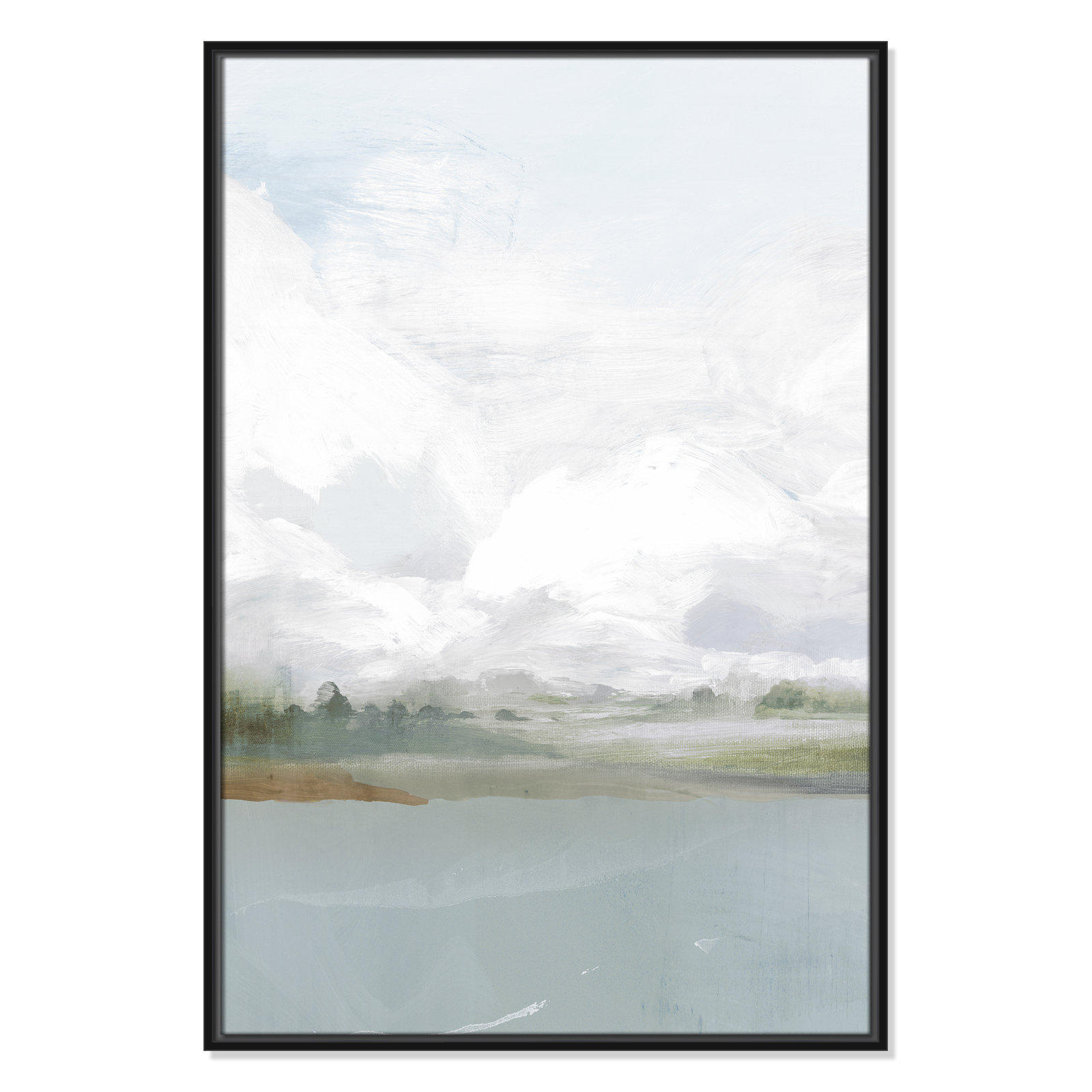 All Shore Painting, 37.5" H x 25.5" W, Black