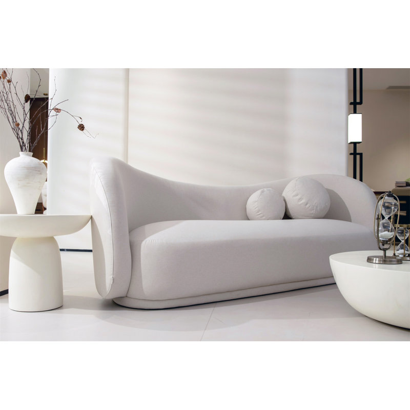 Canapé confortable Pagel, Polyester beige