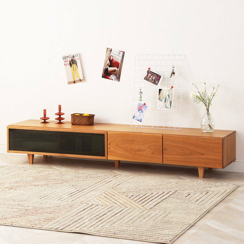 Meuble télé Nordic Style, H 13,77 po x L 82,67 po x l 15,74 po
