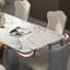 Ensemble de table de salle à manger rectangulaire de luxe de style italien-107335451