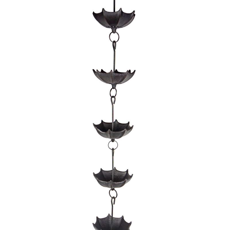 Tequesta Weather Resistant Metal Abstract Rain Chain