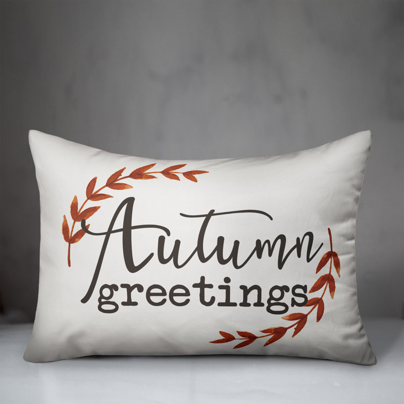 Coussin lombaire de voeux d’automne viens