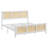 Bohemian Rattan Platform Bed With Strong Metal Slats Support-1996392415-1996392408