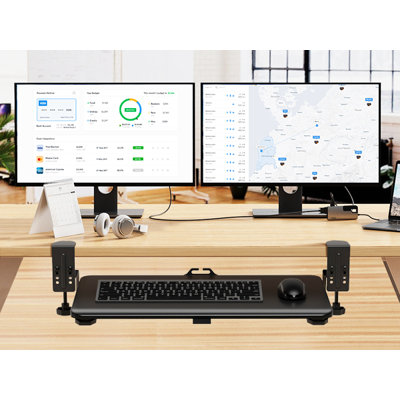 Adjustable Keyboard Tray Under Desk 