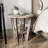 Cabrero Farmhouse Rustic Round End Table with Shelf-1613687829-1613687830