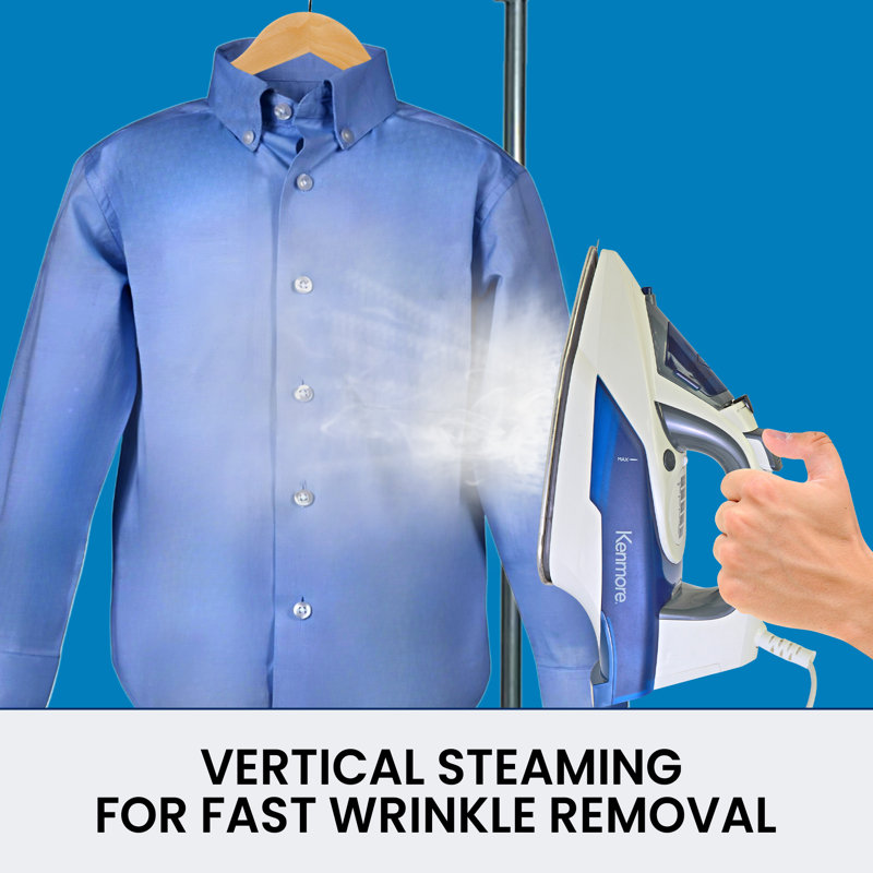 Kenmore Digital Power Steam Iron Garment Steamer with 9 Fabric Presets