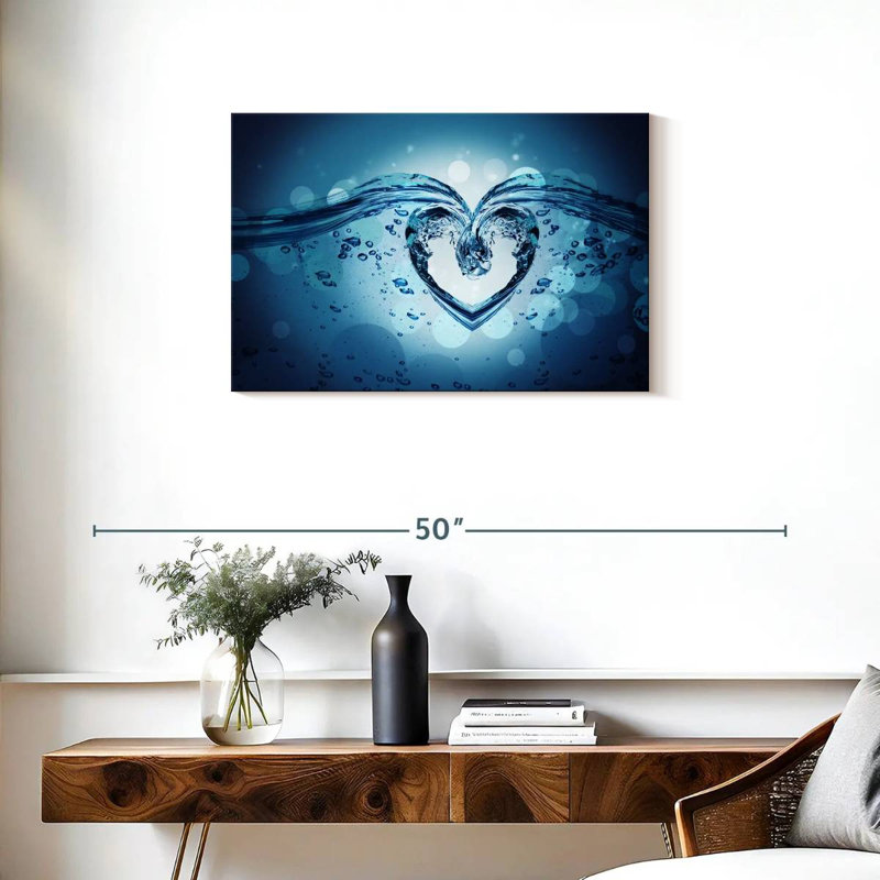 Cœur Hardie Water Splash, H 20 po x l 30 po