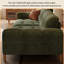 Causeuse 110,24 po en mélange de lin vert avec coussins décoratifs-848794205